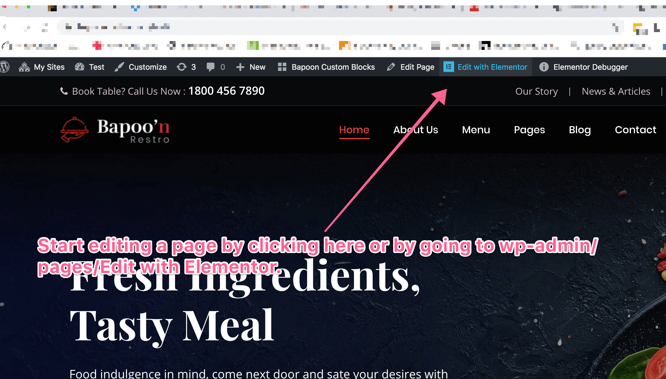 Example Page Modification Modifying a page · GitBook
